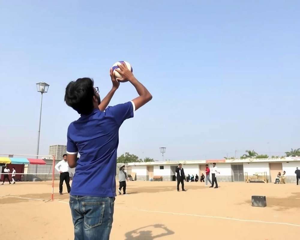 Air Volleyball India Challenge - Independence Day Event Air Volleyball India Challenge Independence Day event with tricolor