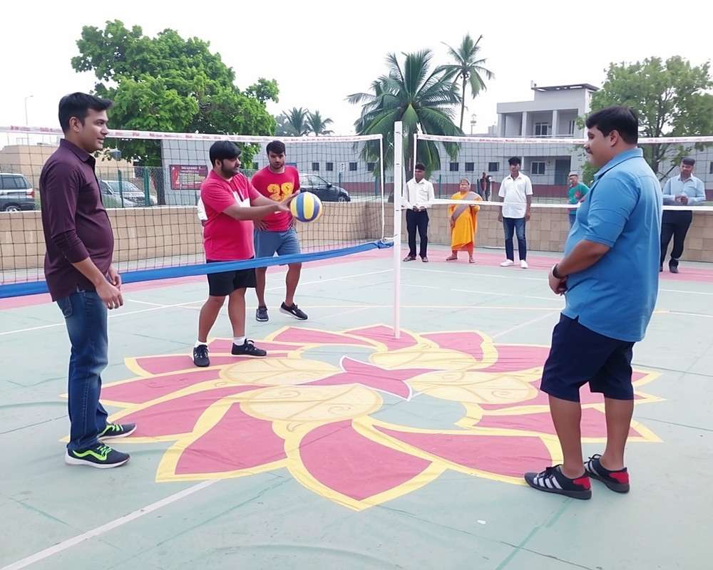Air Volleyball India Challenge - Diwali Event Air Volleyball India Challenge Diwali special event with decorated court