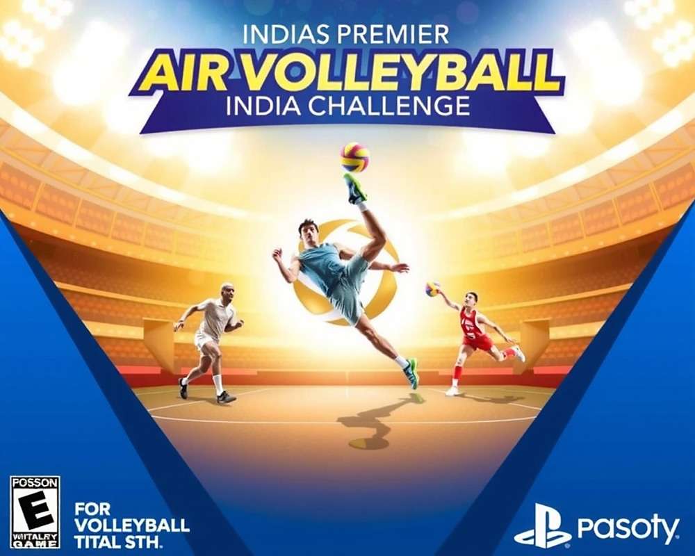 Air Volleyball India Challenge - Game Cover Air Volleyball India Challenge game cover showing players in action
